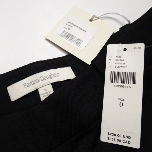 Anthropologie Favorite Daughter Gwyneth Pants Black - Size 0 - Picture 10 of 10